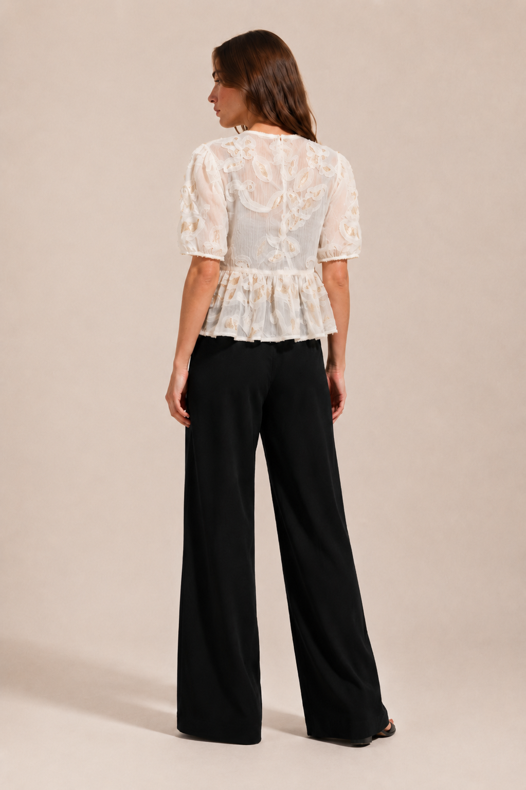 Petal Whisper Front-Tie Top