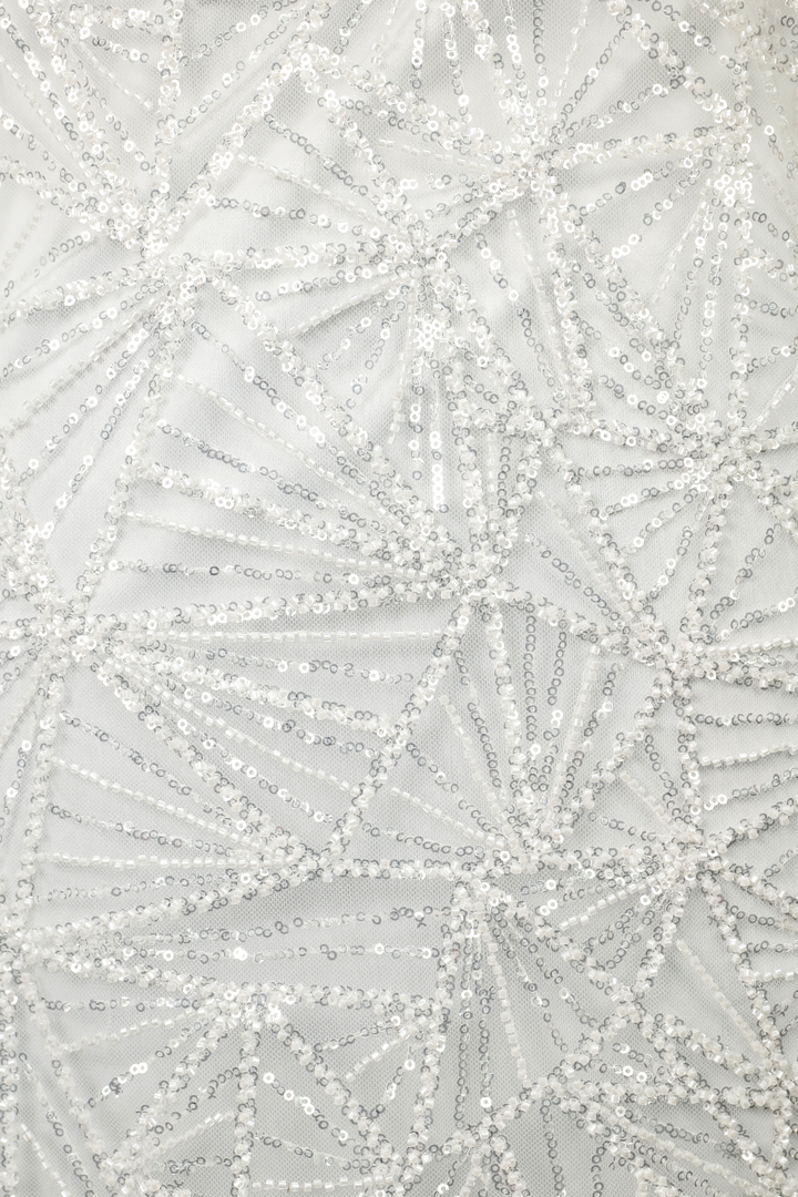 Geometric Sequin Party Dress