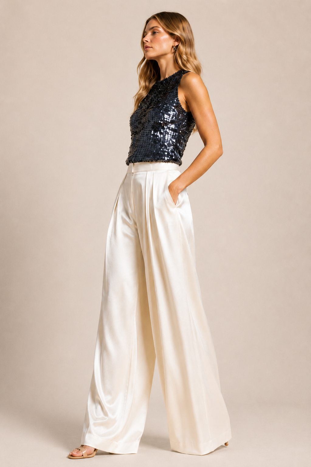 All-Over Sequin Tank Top